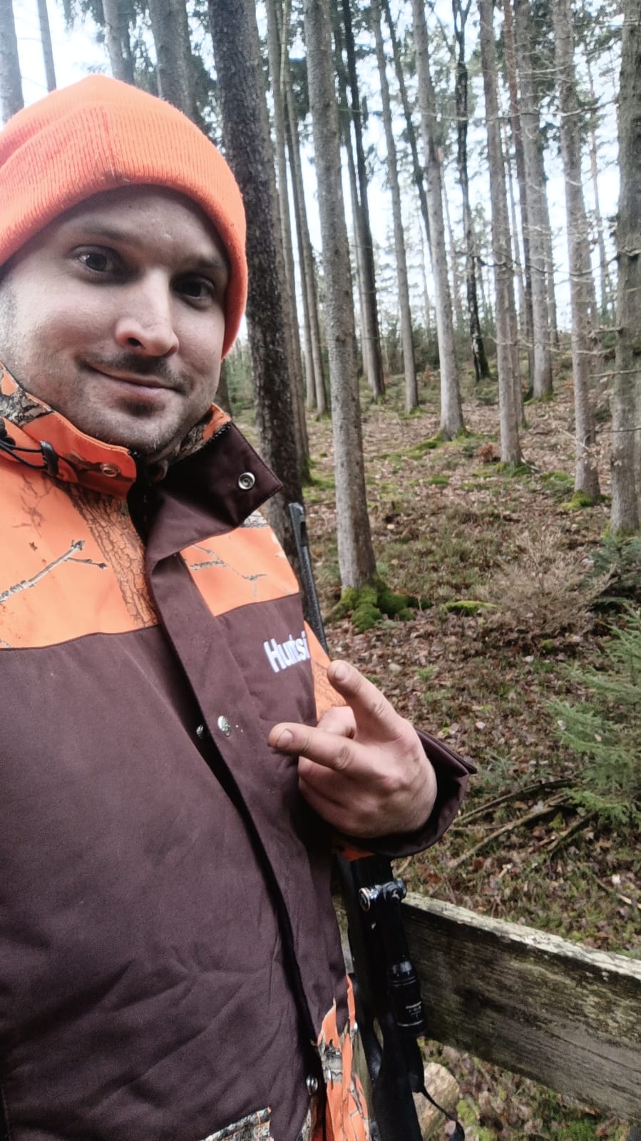 Huntsi Jagdjacke orange Signalfarbe